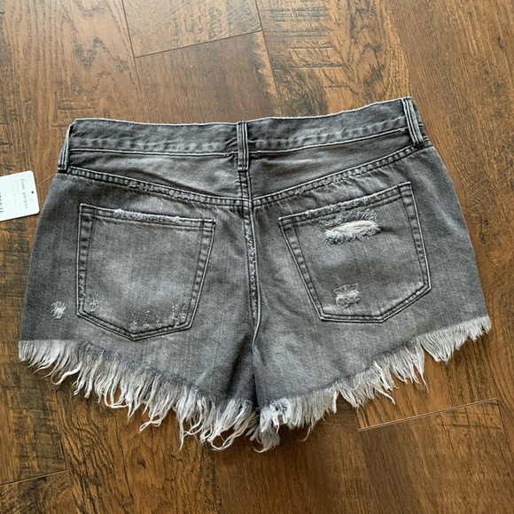 Free People Grey Denim Cutoffs - Picture 3 of 8